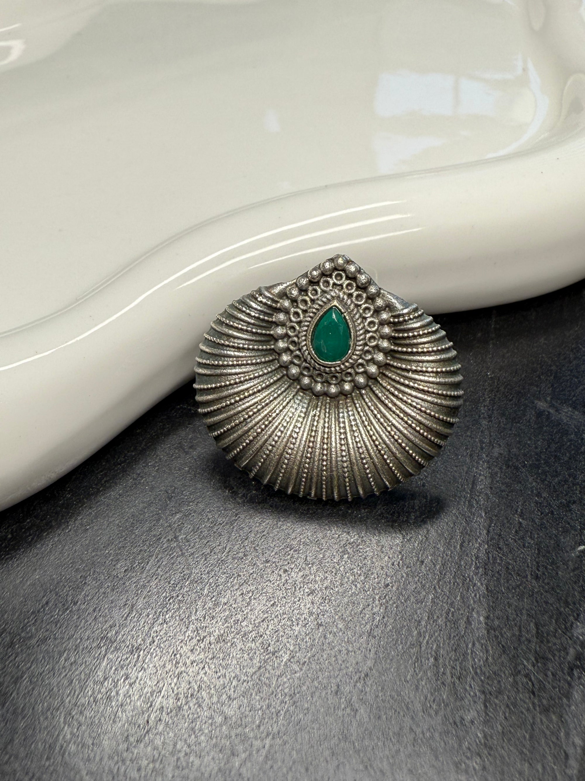 Teardrop Green Stone
