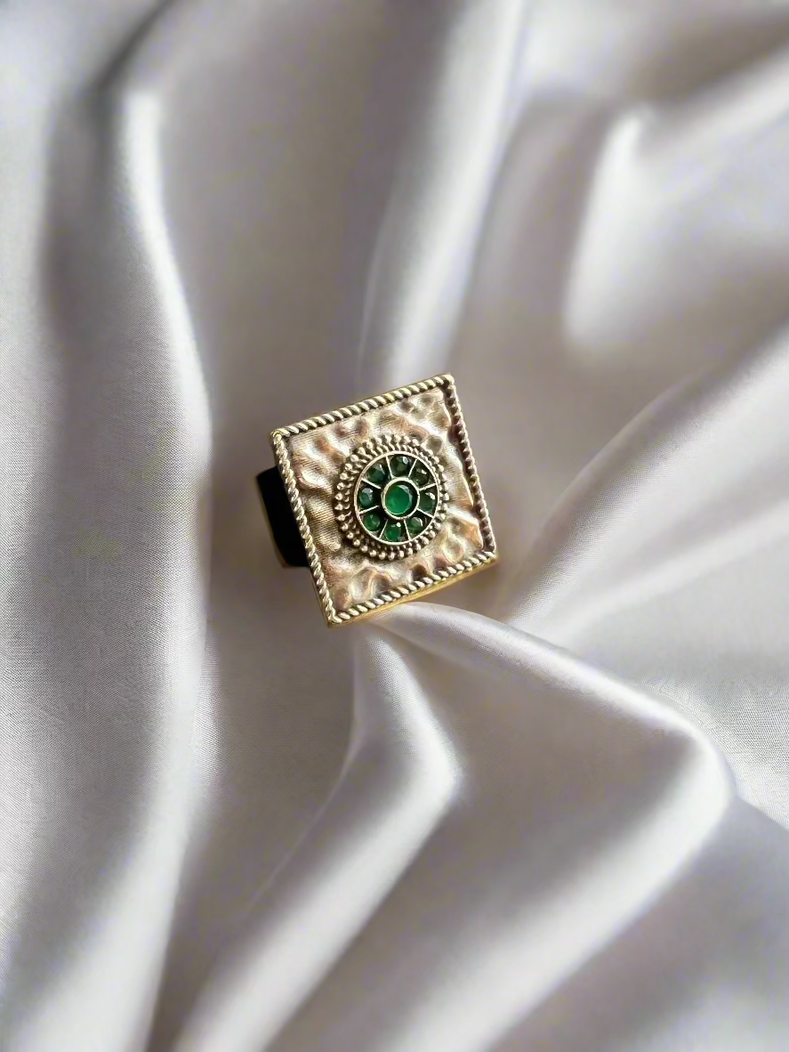 Tribal Square Ring