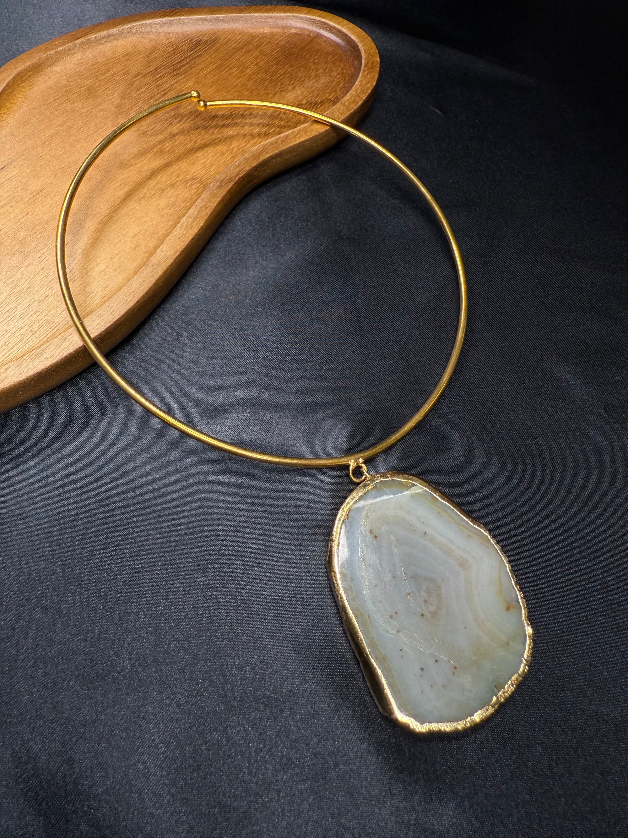 Gold Hasli with Stone