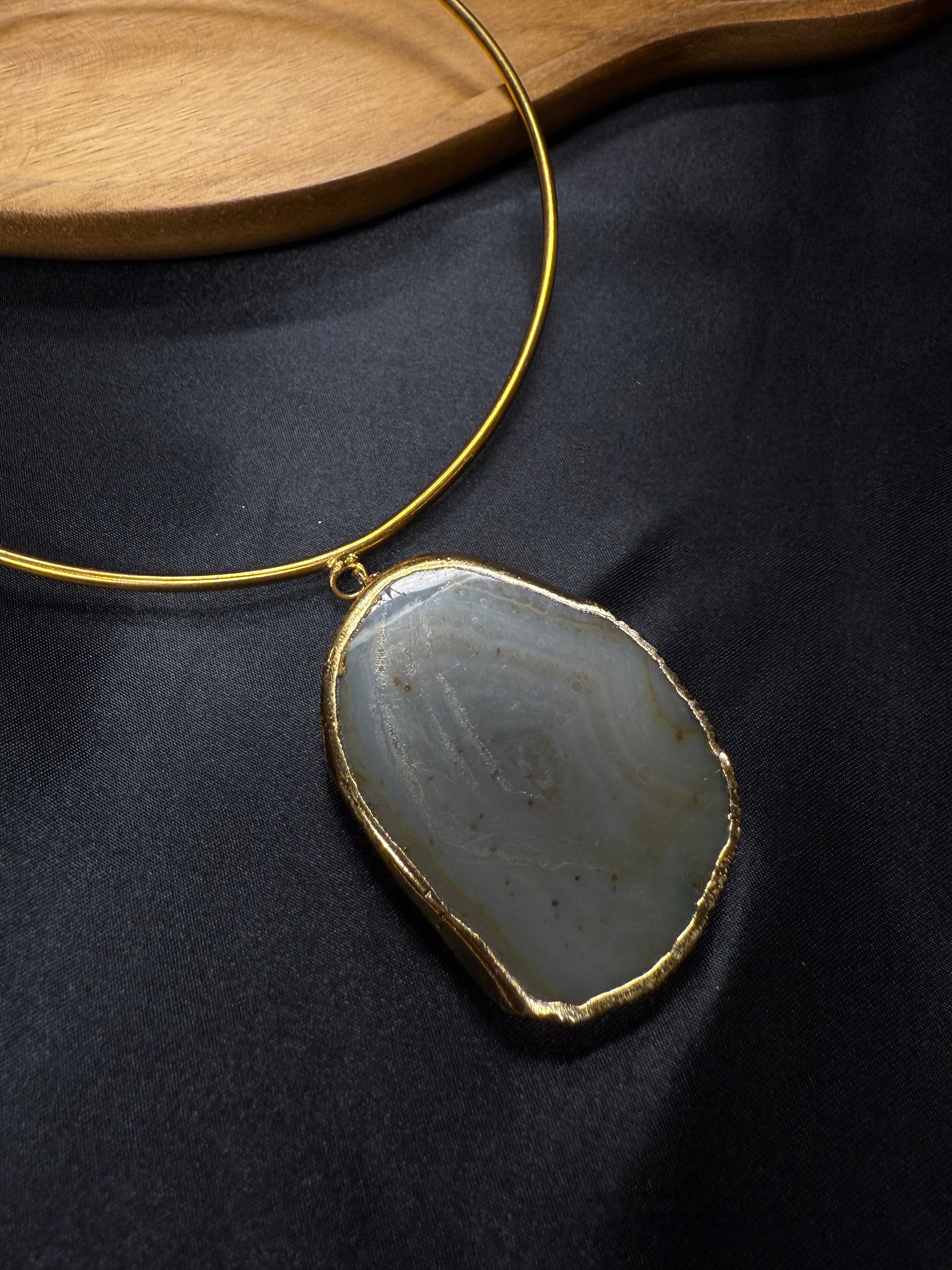 Gold Hasli with Stone