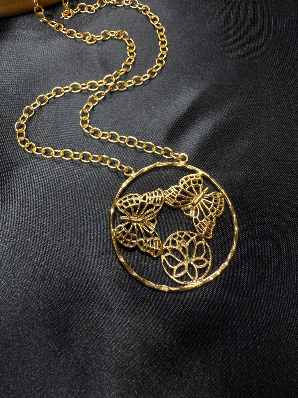Cute Gold Butterfly Necklace