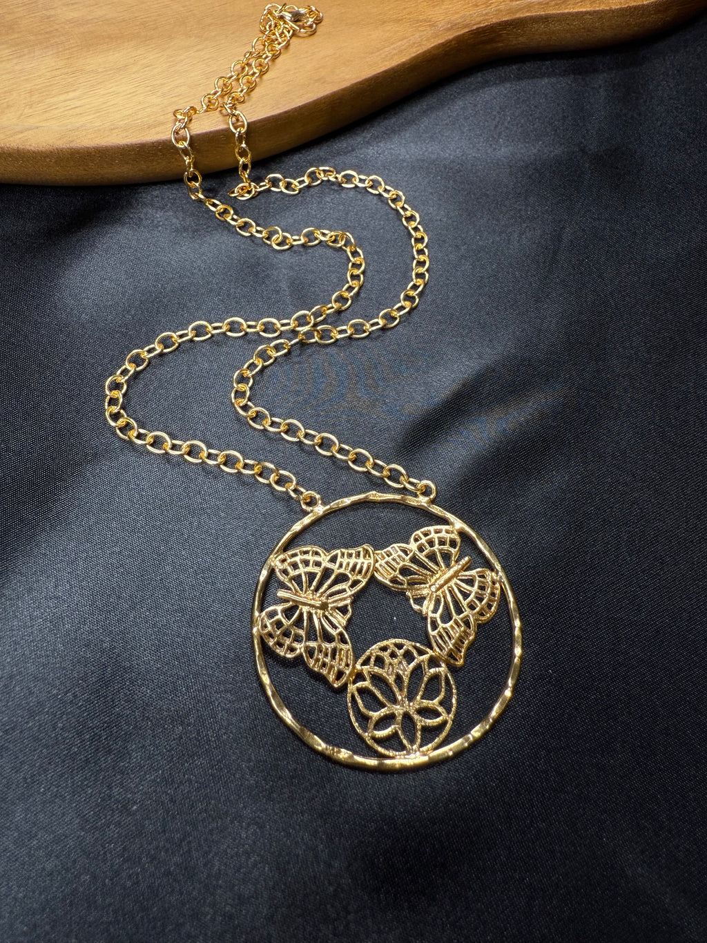 Cute Gold Butterfly Necklace