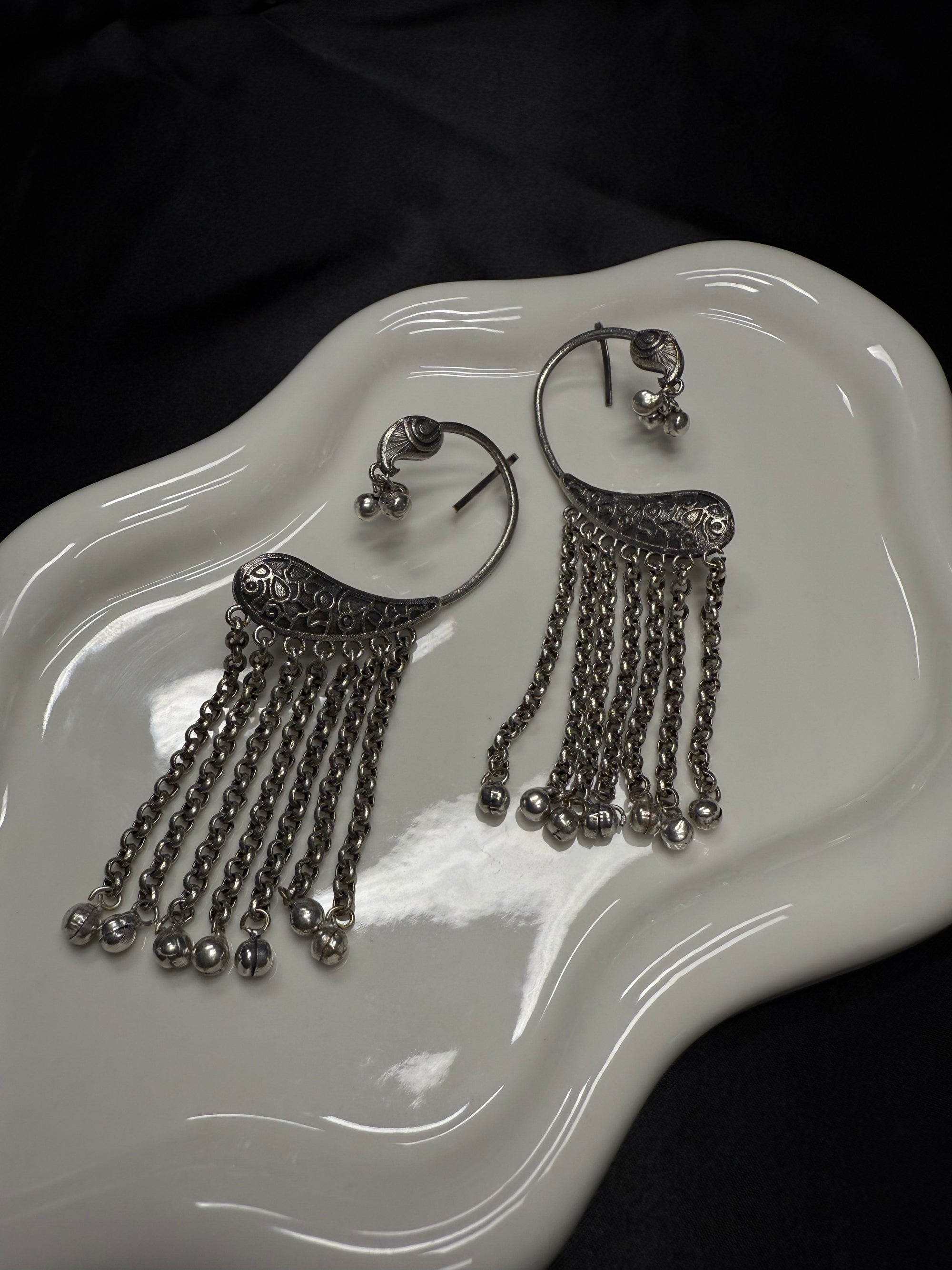 Silver Hook Ear Cuffs