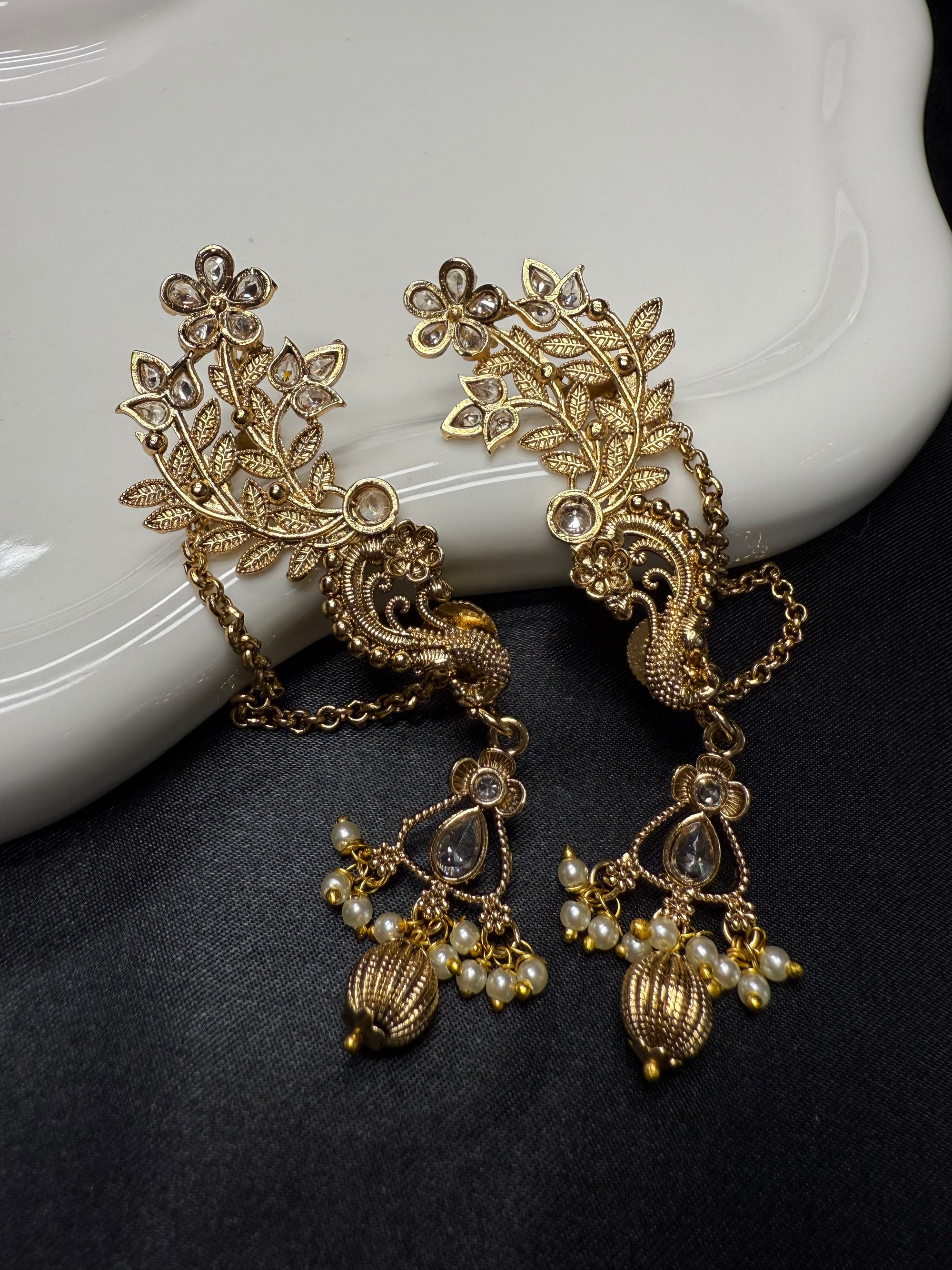 Antique Gold Ear Cuffs