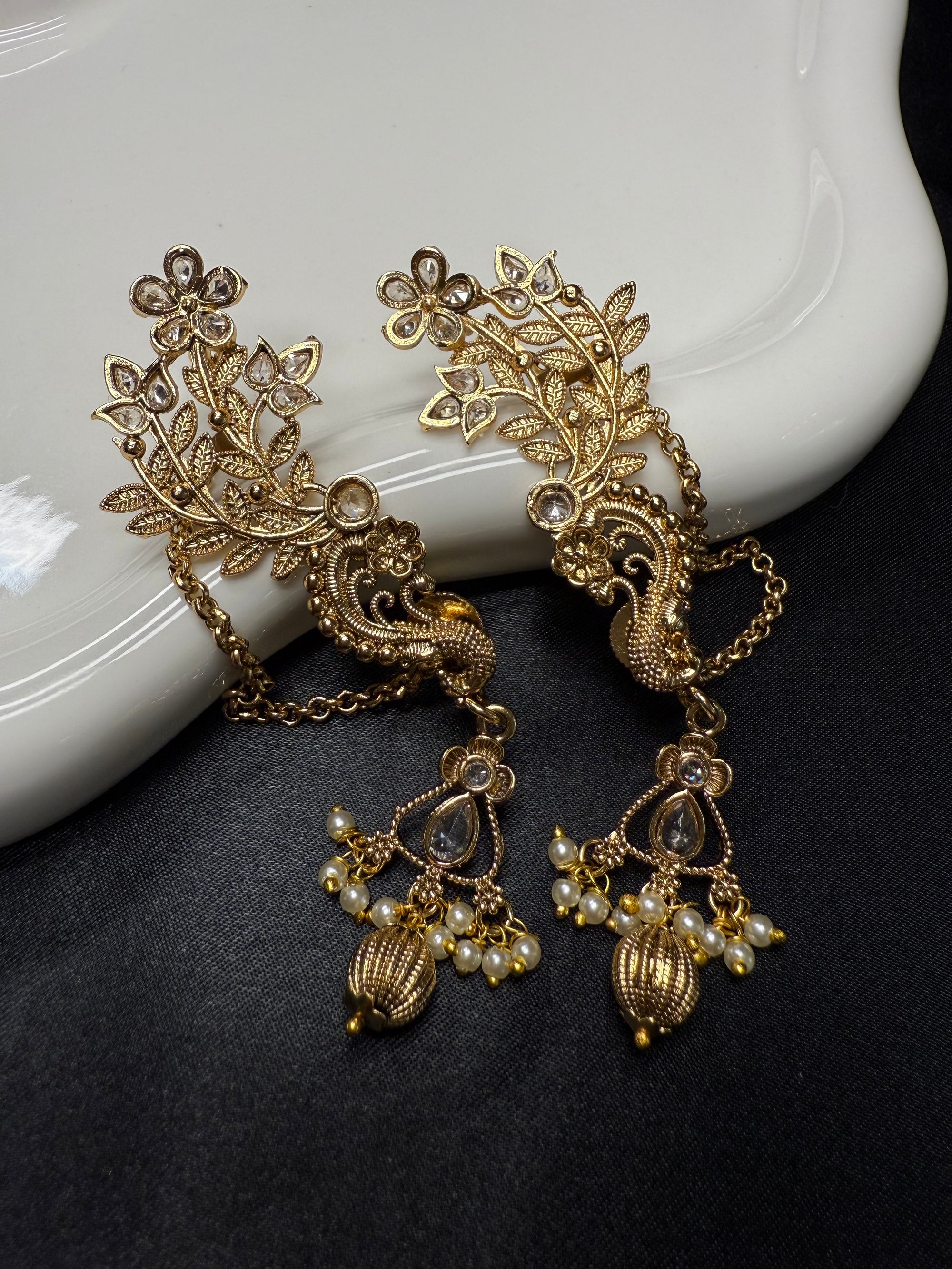 Antique Gold Ear Cuffs