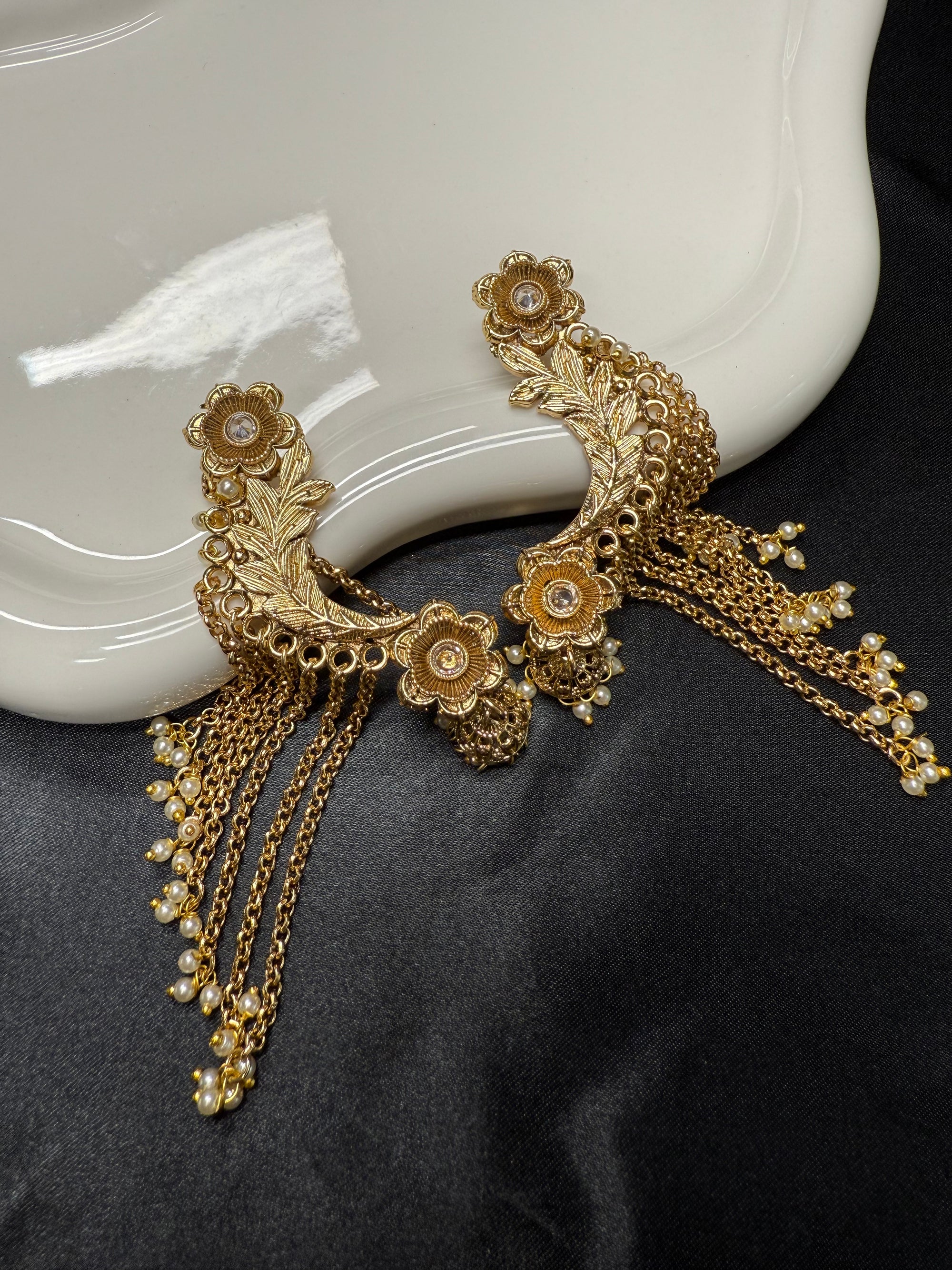Heavy Gold Ear Cuffs