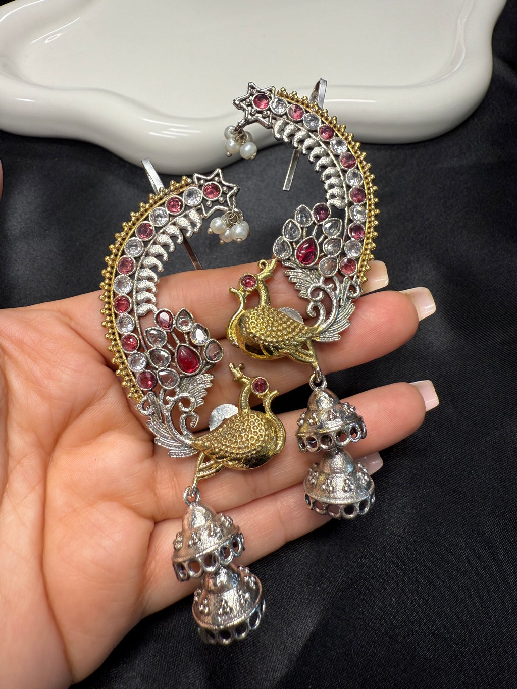 Dual Tone Pink Ear Cuffs