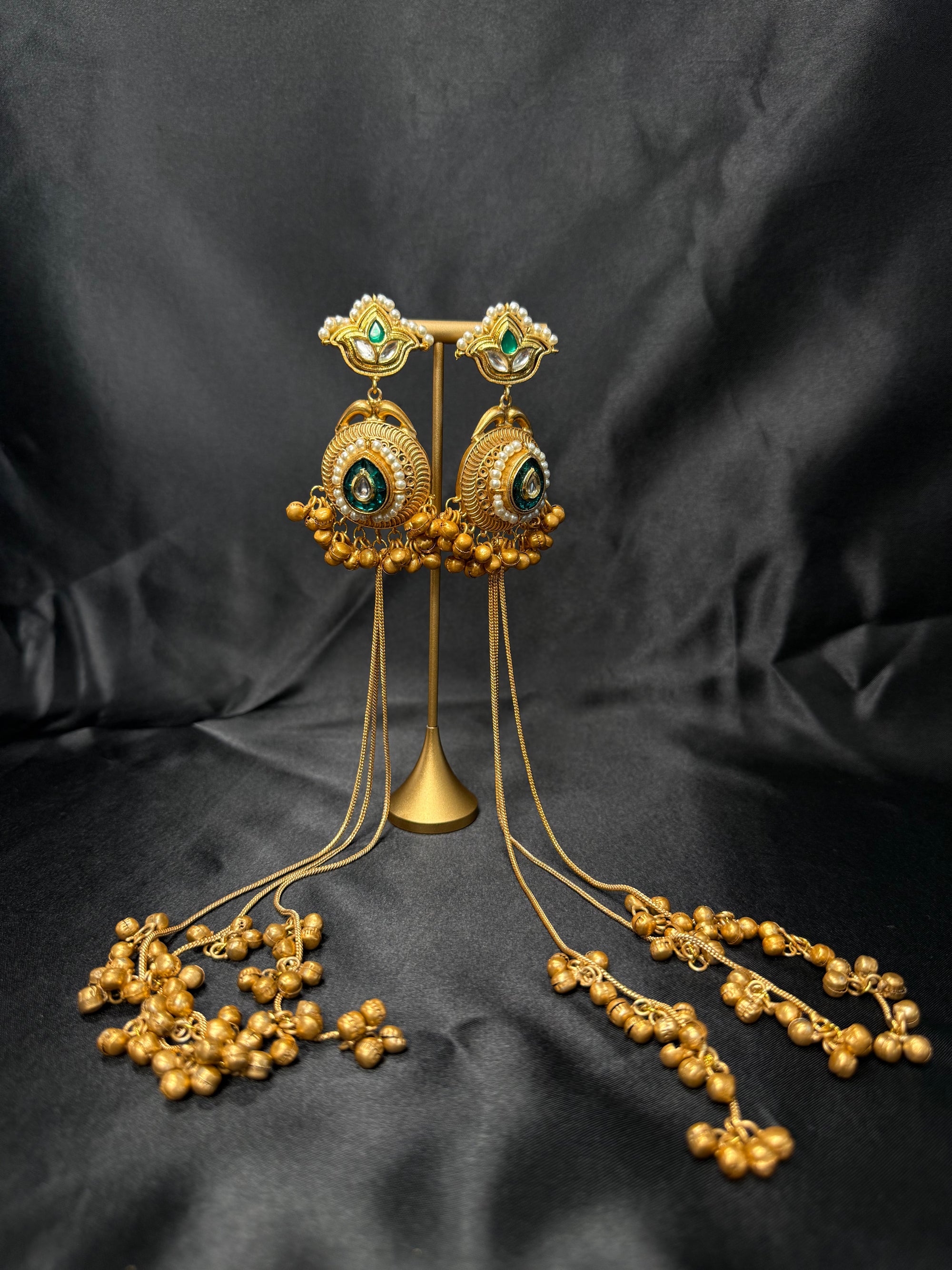Beautiful Ear Chain with Jhumkas