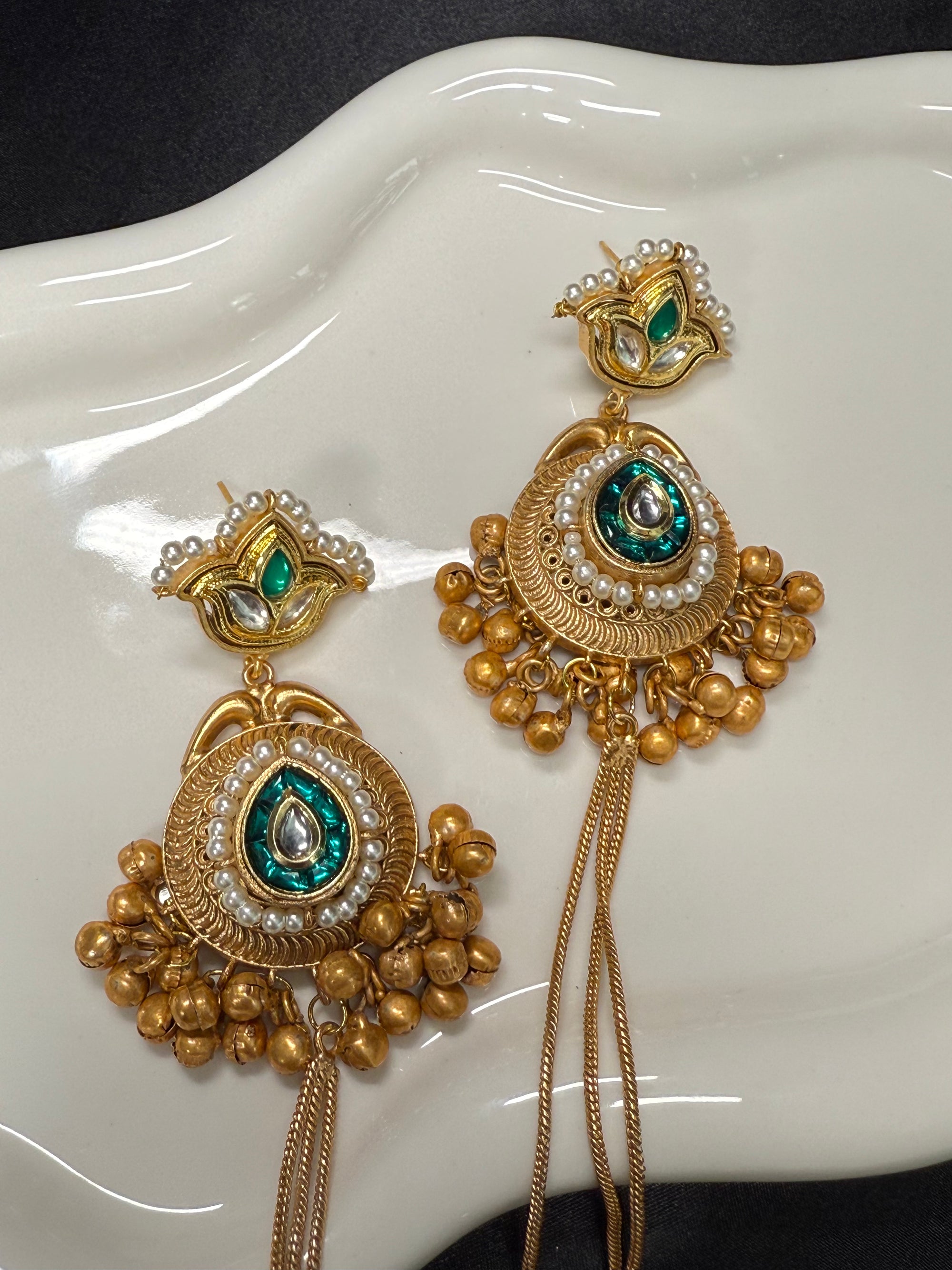 Beautiful Ear Chain with Jhumkas