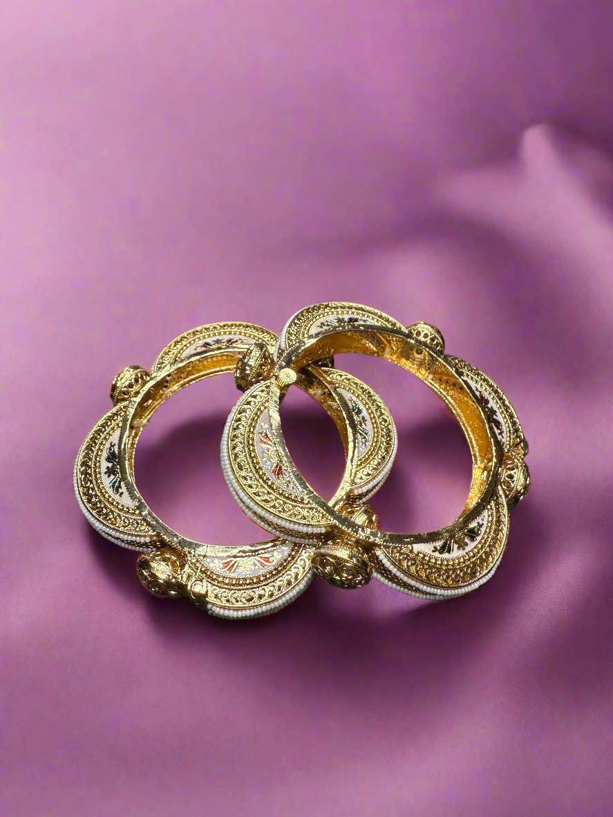 Meenakari Style Kadas - 2.4'