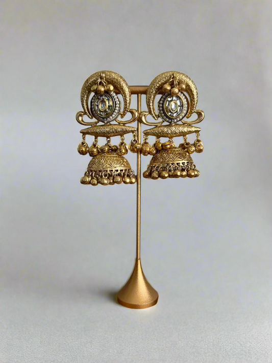 Golden Jhumkas