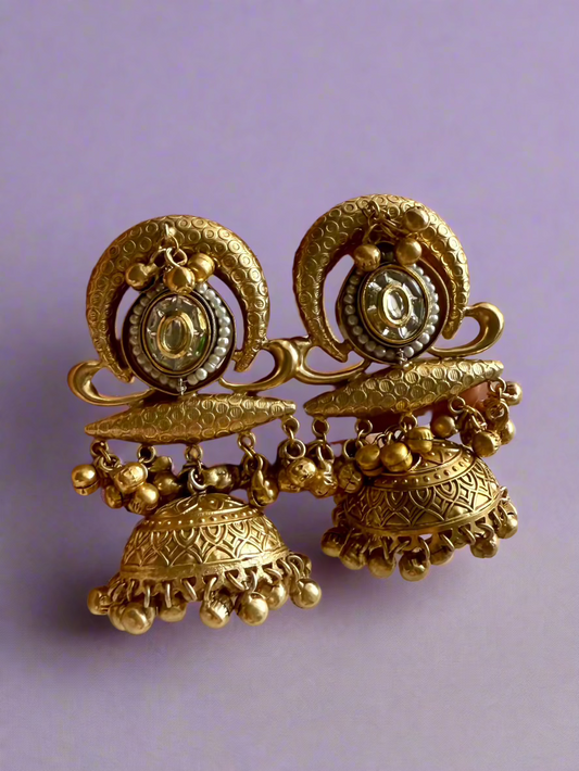 Golden Jhumkas