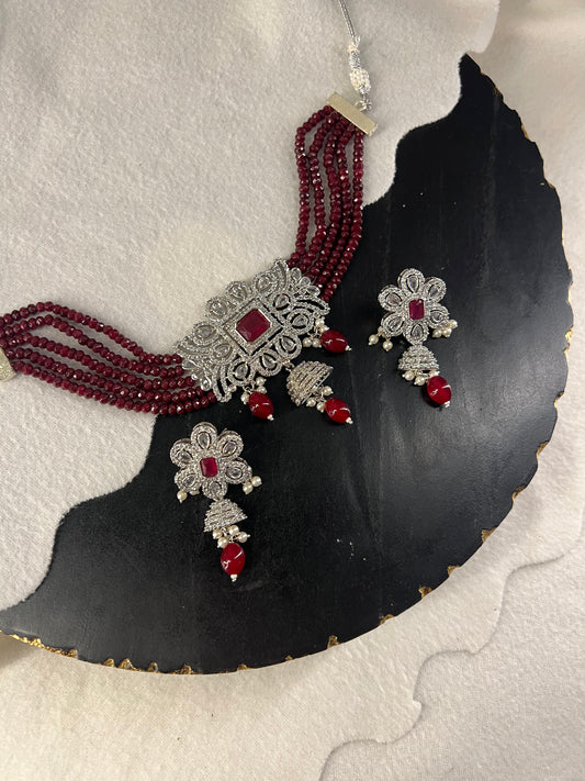 Maroon AD Choker