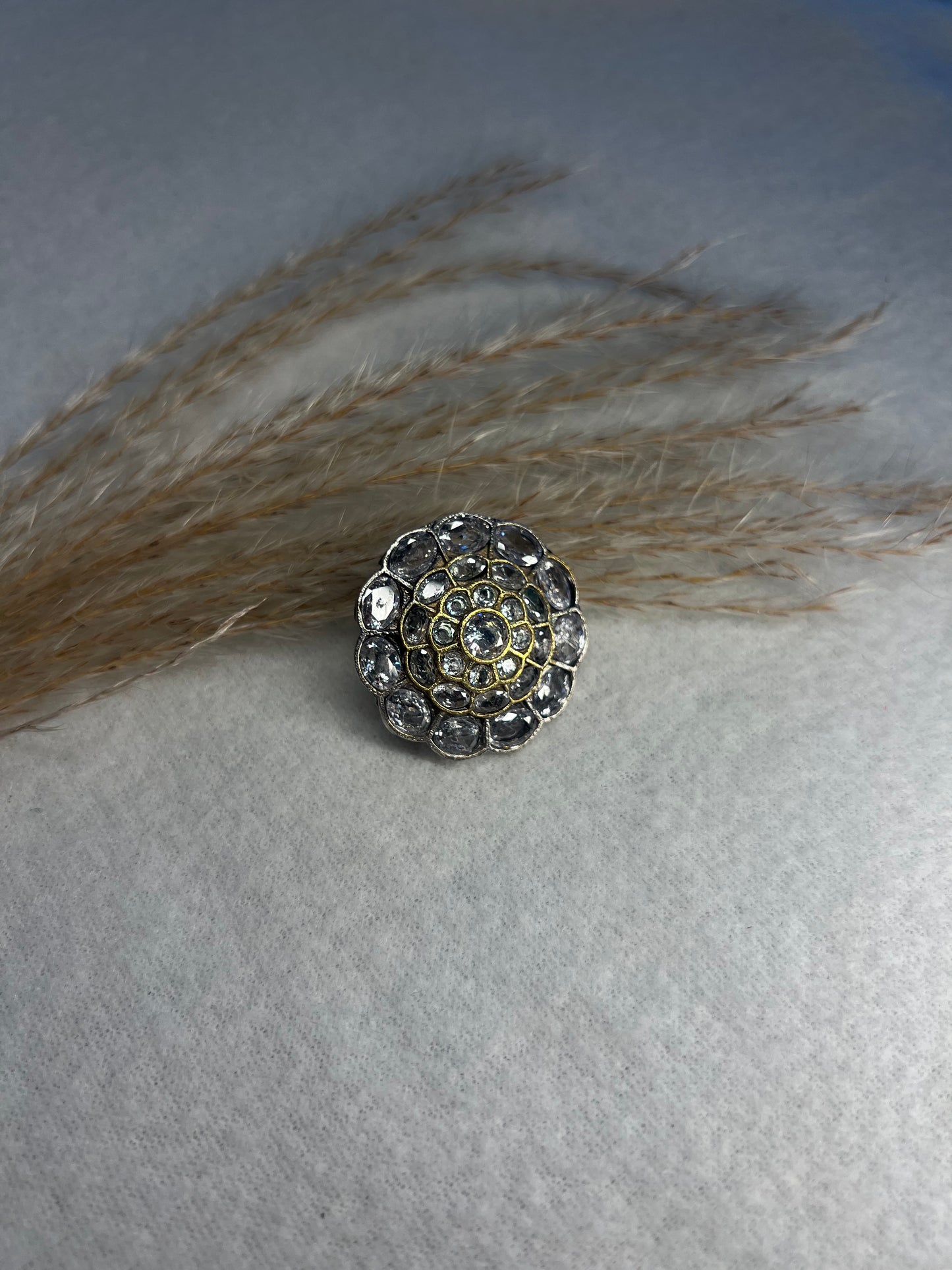 White Stone Ring