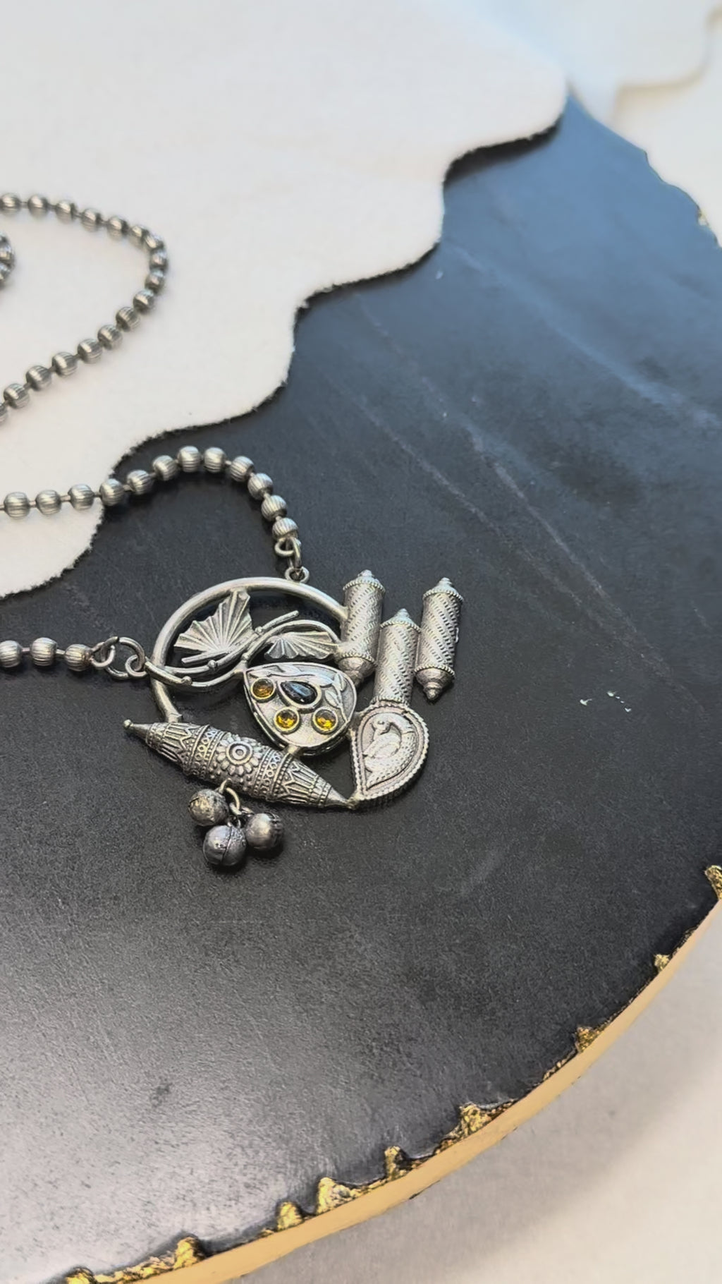 Cute Oxidized Necklace
