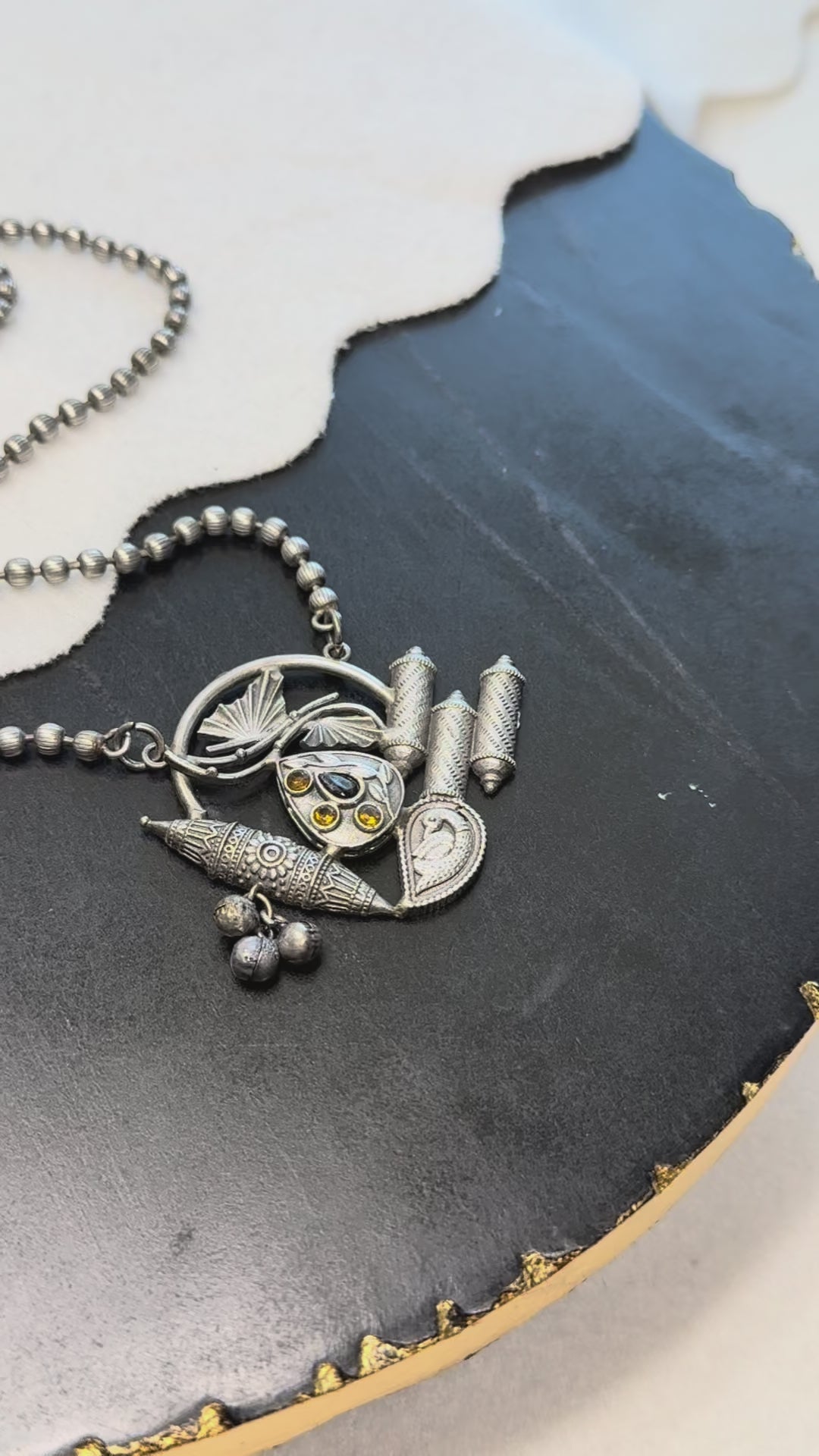 Cute Oxidized Necklace