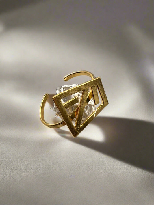 Geometric Statement Bracelet - Kolor Rhythms