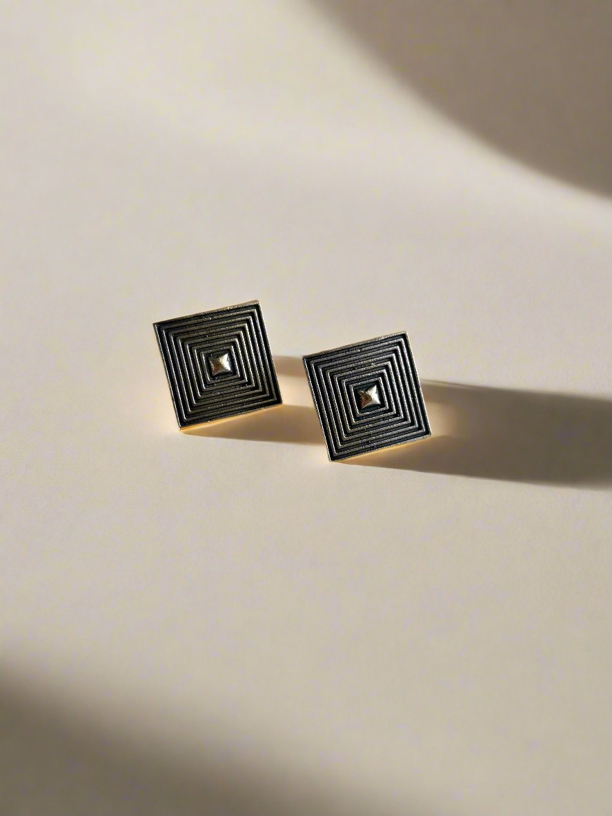 Square Studs - Kolor Rhythms