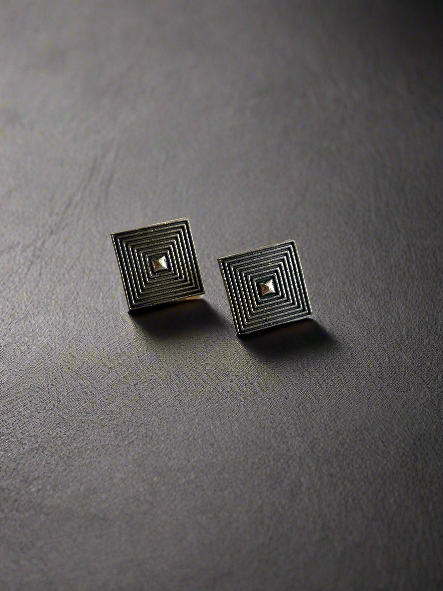 Square Studs - Kolor Rhythms