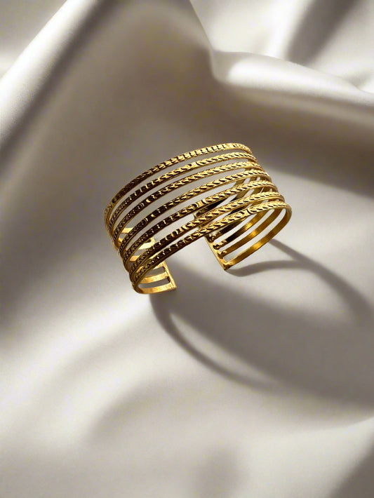 Multilayer Statement Bracelet Kada - Kolor Rhythms